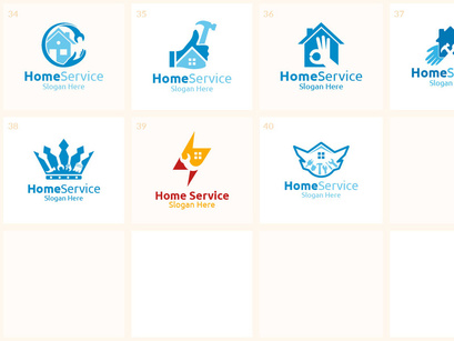 40 Home Service Logo Bundle