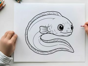 Cute cartoon fish smiling vector illustration flat design preview picture