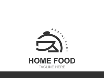 Home Food Creative idea of logo. Home Cooking, home food logotype template preview picture