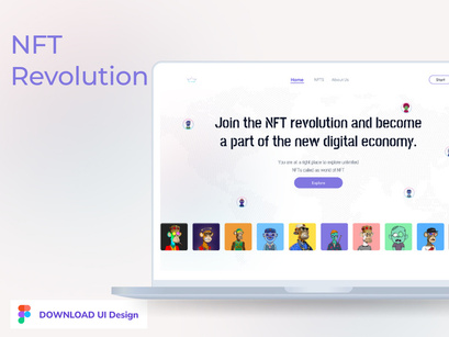 NFT Revolution landing page