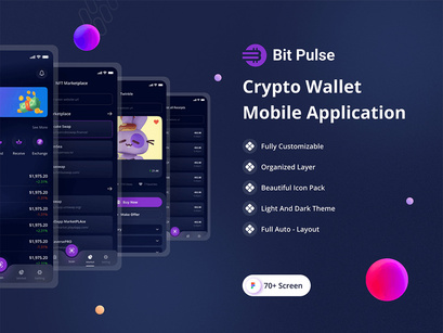 Crypto Wallet App Mobile Application UI Kit