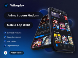 Wibuplex - Anime Stream Platform UI Kit preview picture