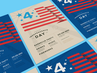4th July Poster Template