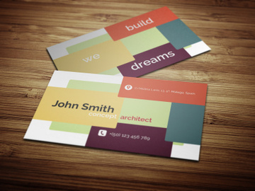 Concept Architect Business Card Template preview picture