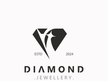 Diamond jewelry Logo, jewelry shop business identity, emblem, creative design