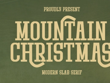 Mountain Christmas - Modern Slab Serif preview picture