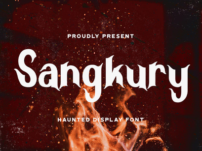 Sangkury - Haunted Display Font