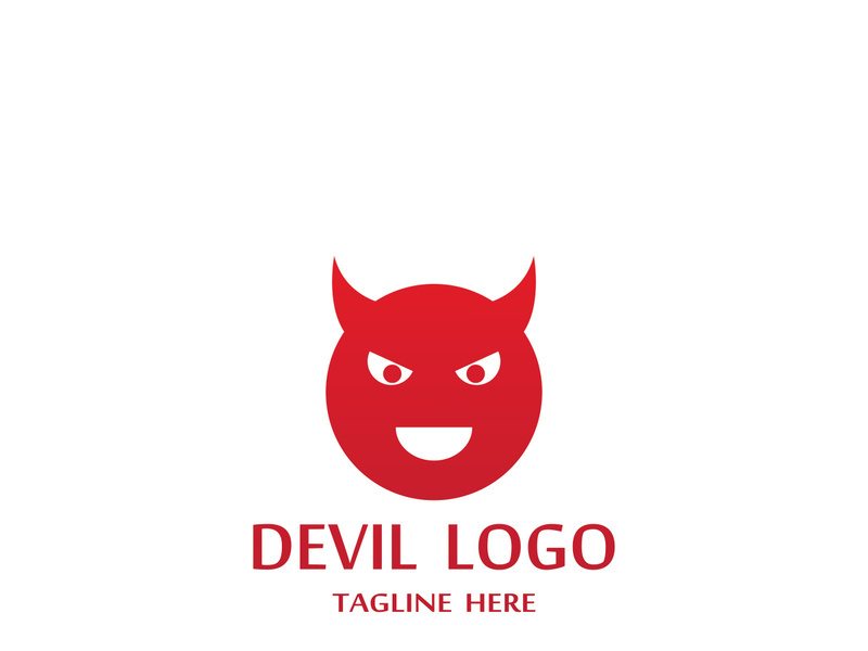 Devil logo design with a modern concept.