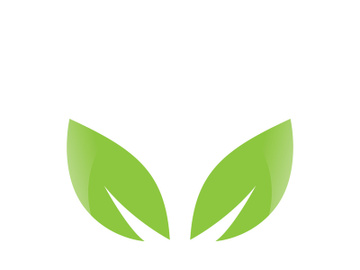 Green leaf ecological element vector icon logo preview picture