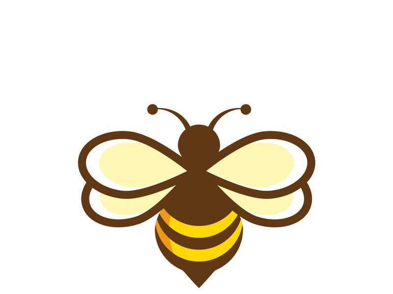 Bee icon design illustration