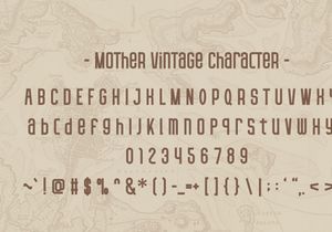 Mother Vintage - Display Font