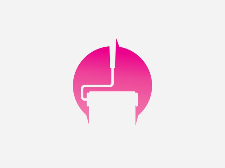 Paint logo business vector icon