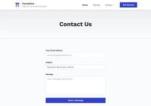 Foundation: Landing Page Design Freebie