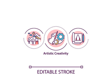 Artistic creativity concept icon preview picture