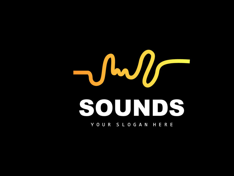 Sound Wave Logo, Equalizer Design, Music Wave Vibration