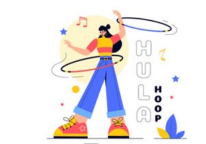 13 Playing Hula Hoop Illustration