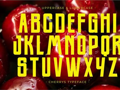 Cherrys - Condensed Sans Serif Font
