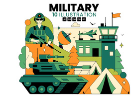 10 Military Army Forces Illustration preview picture