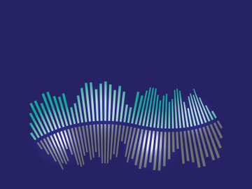 Sound waves logo background modern music vector image preview picture