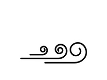 Wind vector icon design illustration