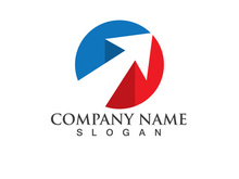 Arrow Faster logo and symbol vector