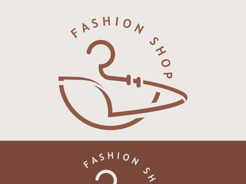 Clothing and Fashion logo design hanger concept, creative simple fashion shop business fashion vector beauty