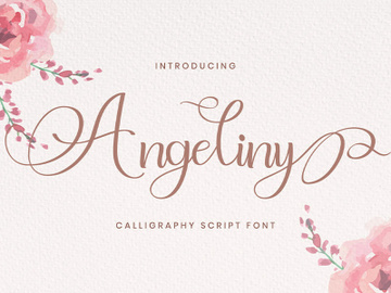Angeliny - Calligraphy Font preview picture
