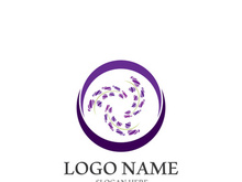 Lavender flower vector icon illustration design template