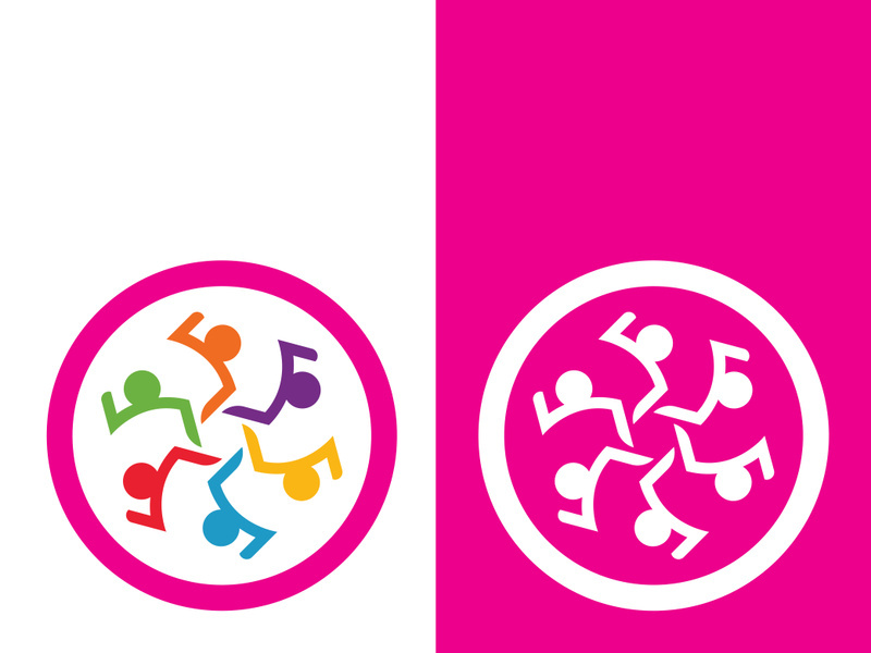 Community, network and social icon design template