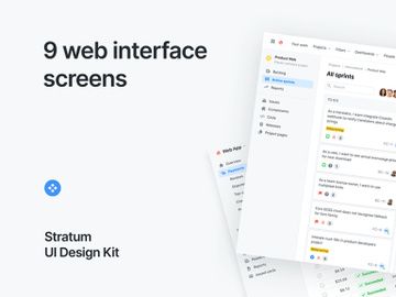 Stratum: UI kit for Figma preview picture