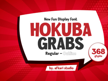 Hokuba Grabs - New Fun Display Font preview picture