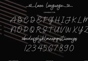 Love Language - Handwritten Font