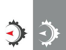 Compass logo template vector icon illustration design