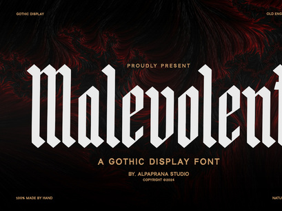 Malevolent - Display Font