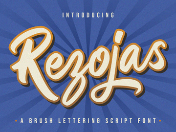 Rezojas - Bold Script Font preview picture