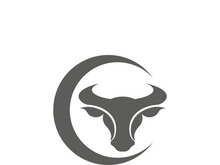 Bull head logo vector icon design illustration