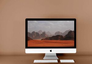 iMac 27" Mockup (FREE)