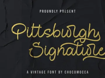 Free Font | Pittsburgh Signature preview picture
