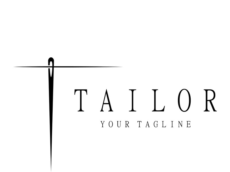 tailor logo icon illustration template combination of buttons for clothes, thread and sewing machine, for clothing product design, convection companies, fashion in vector form