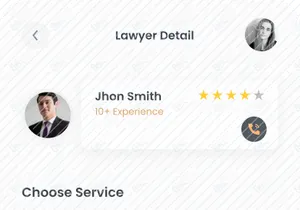 Personal Injury Lawyer App Design