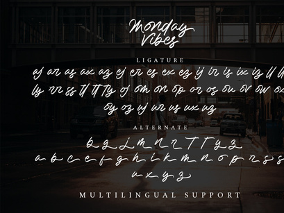 Monday Vibes - Modern Script Font
