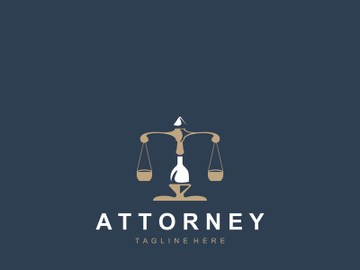 Attorney at law firm logo simple for business design inspiration preview picture