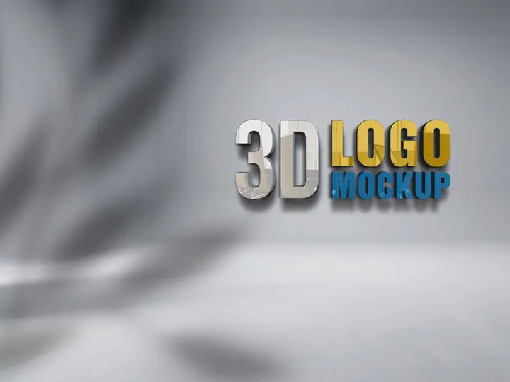3D Logo Mockup set