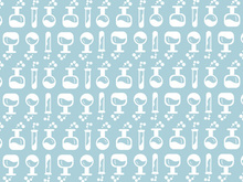 Seamless pattern laboratory vector