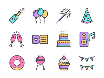 Party Icon Set preview picture