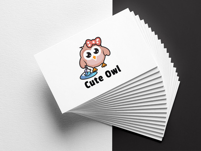 Cute owl - Logo Template