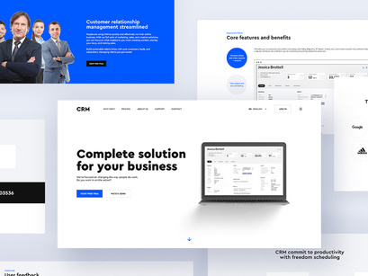 Homepage Template Design for SaaS bussines