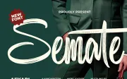 Semate - Handwritten Brush Font