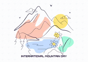 7 International Mountain Day Illustration