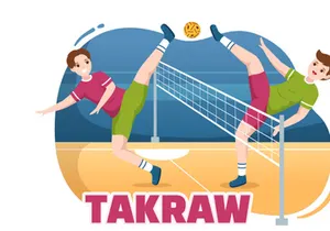 10 Takraw Sports Illustration